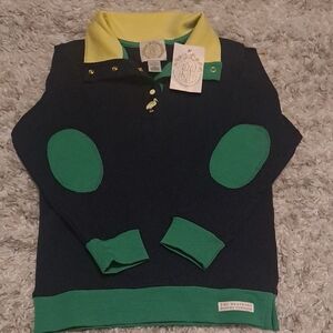 The Beaufort Bonnet Company Navy and Green Polo Shirt